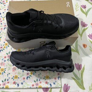 On Running Cloudmonster Black Cushioned Running Shoes